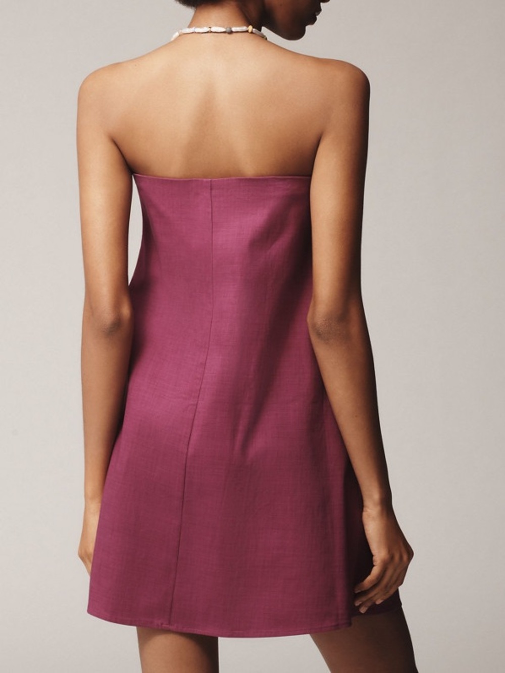 FARM Rio x Anthropologie 3D Floral Strapless Mini Dress Purple S - Picture 5 of 15